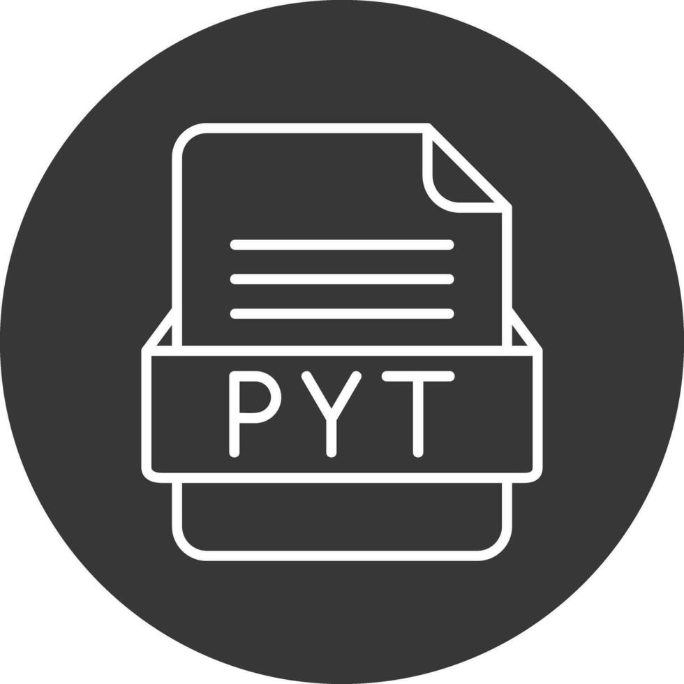 pyt file formato vettore icona