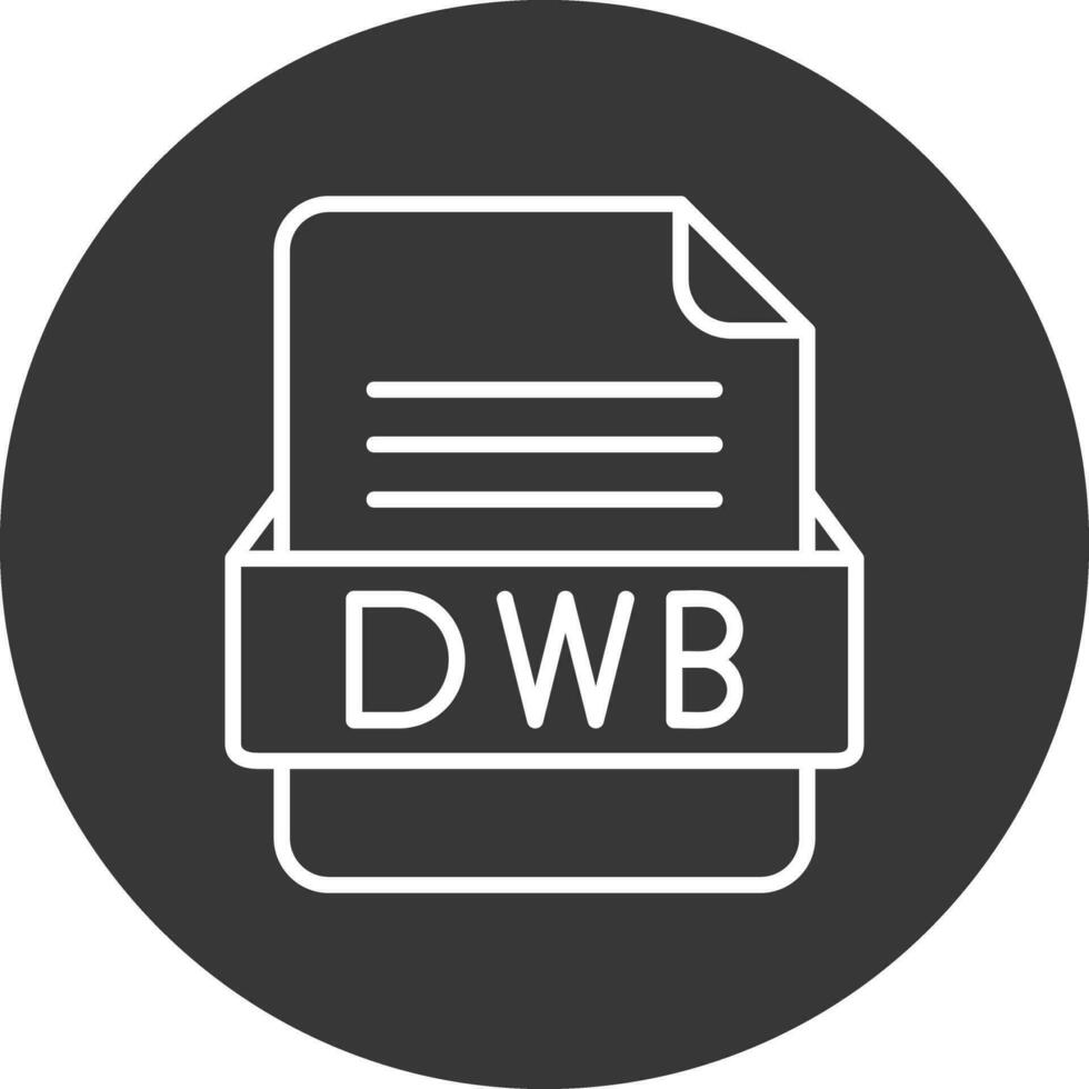 dwb file formato vettore icona