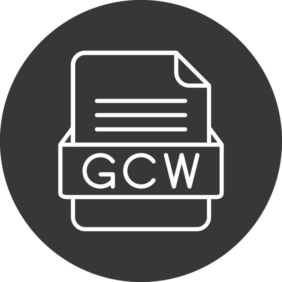 gcw file formato vettore icona