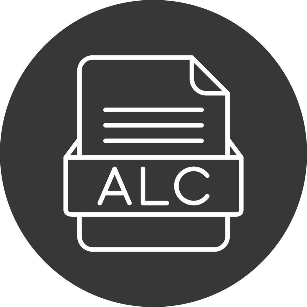 alc file formato vettore icona