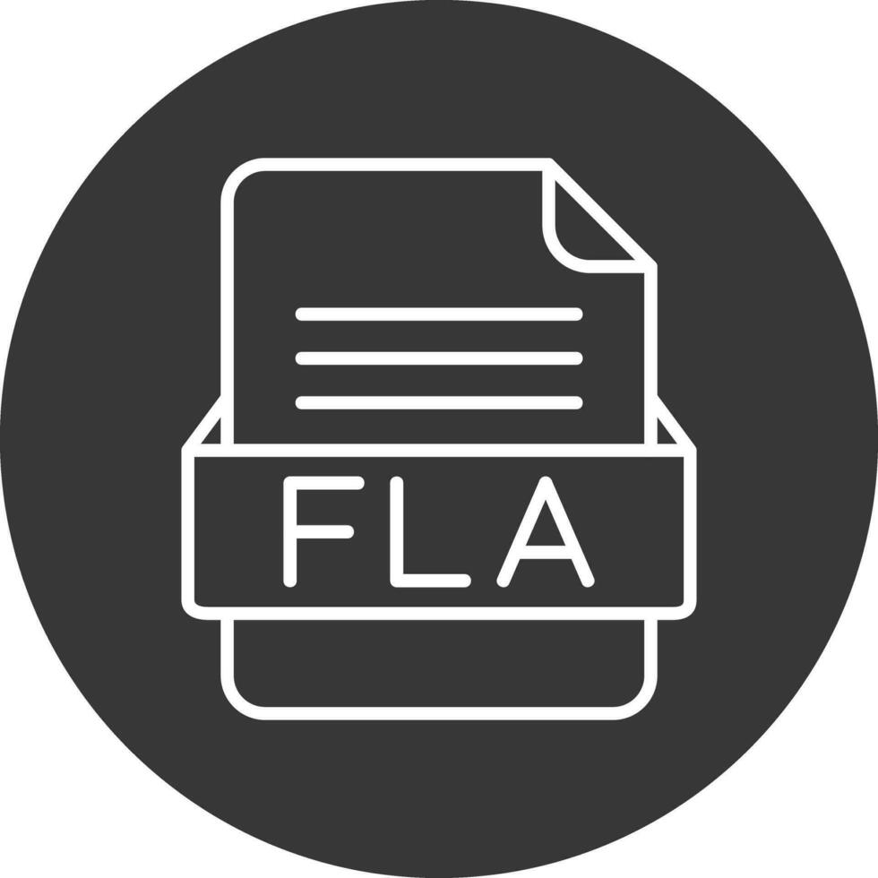 fla file formato vettore icona