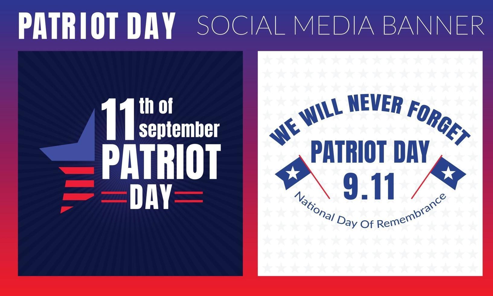 patriot day 9.11 illustrazione commemorativa con bandiera usa, testo 911 vettore