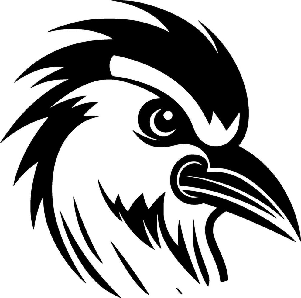 pappagallo, nero e bianca vettore illustrazione