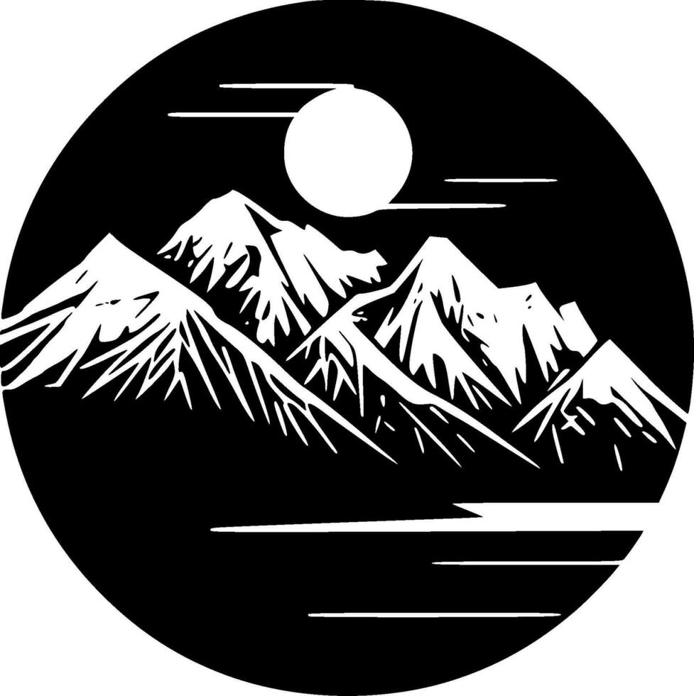 montagne - alto qualità vettore logo - vettore illustrazione ideale per maglietta grafico
