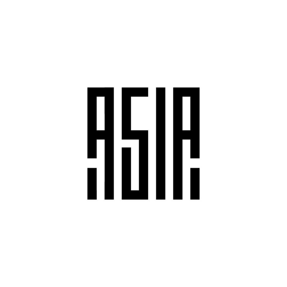 astratto lettera un' e Asia logo design monogramma vettore grafico simbolo icona illustrazione creativo idea