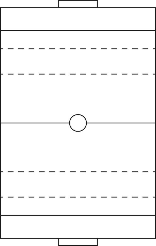 acqua polo campo diagramma vettore