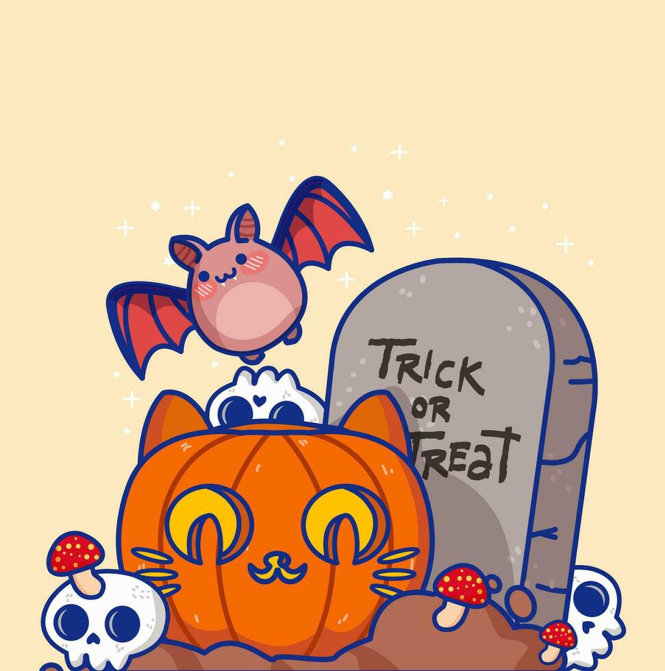 Halloween carta illustrazione vettore