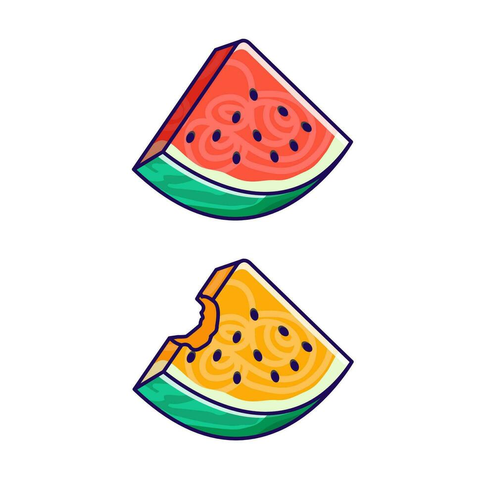 illustrazione vettoriale di frutta anguria