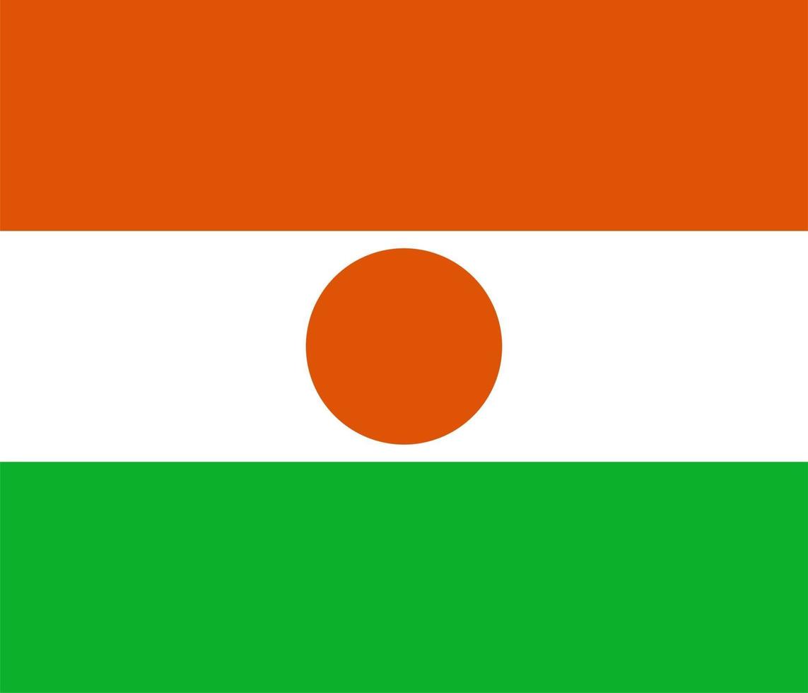 bandiera nigeriana del niger vettore