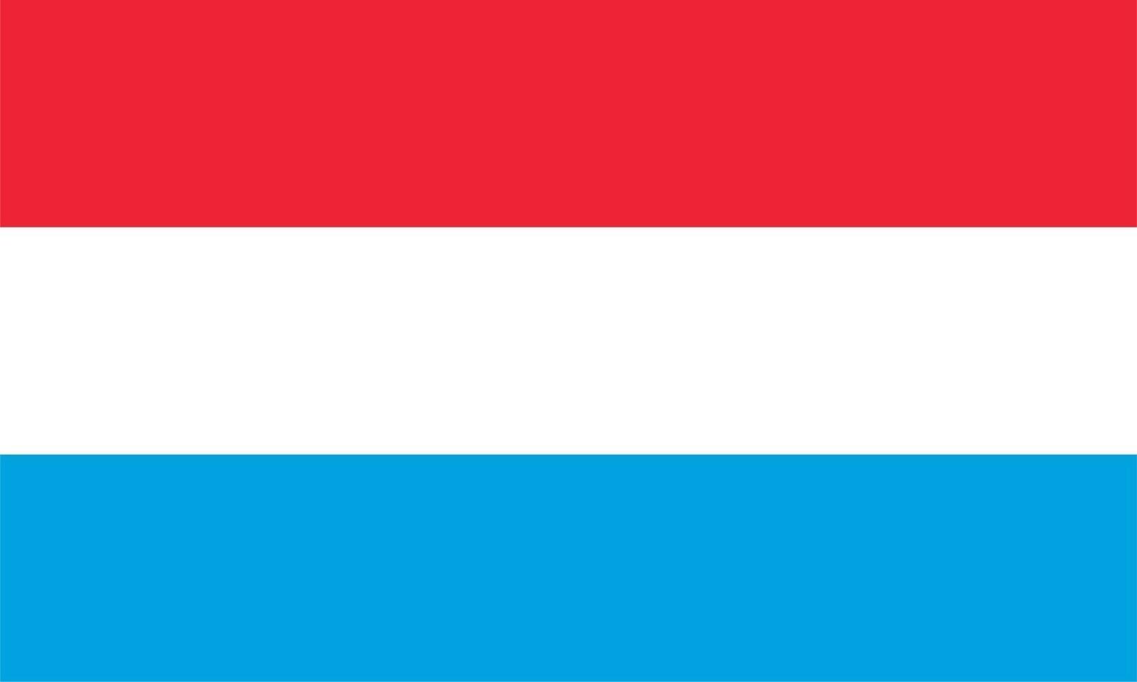 bandiera lussemburghese del lussemburgo vettore