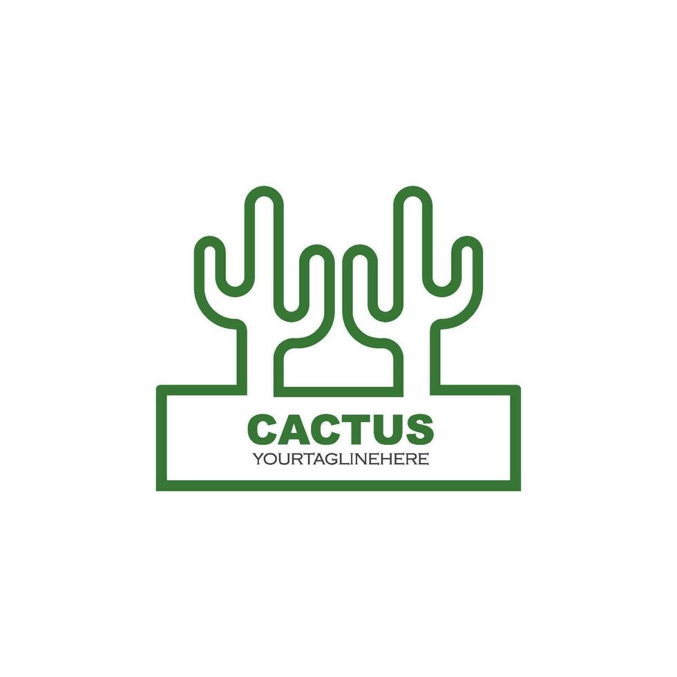 cactus icona vettore illustrazione design