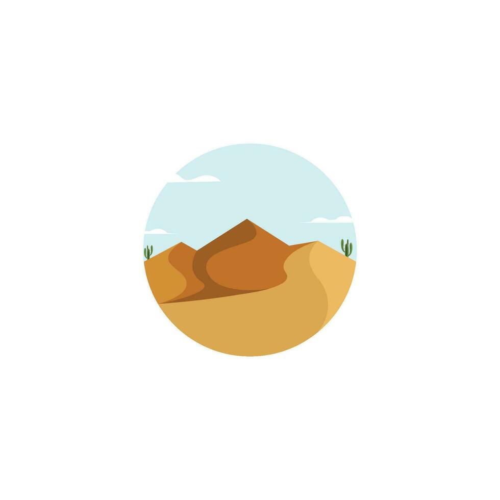 paesaggio deserto vettore illustrazione