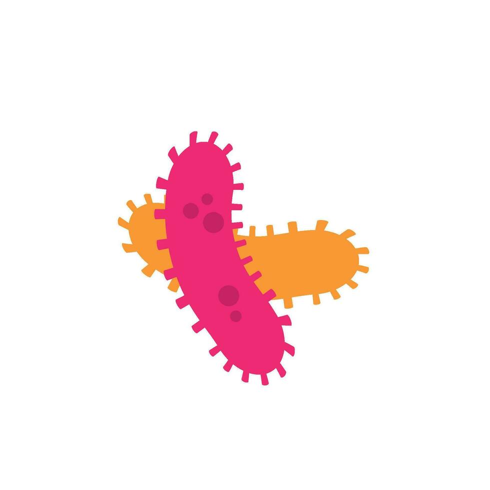 virus e batteri icona vettore illustrazione design