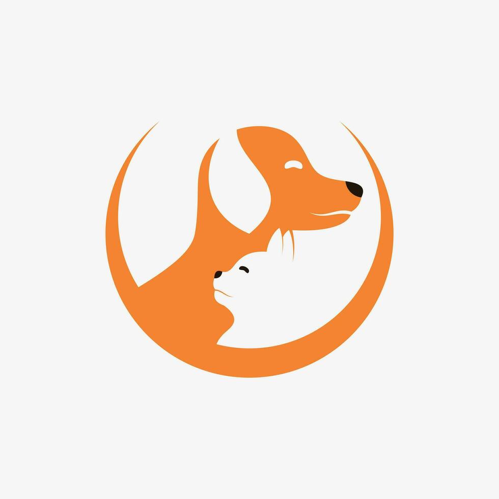 animale domestico logo design vettore con creativo elemento concetto