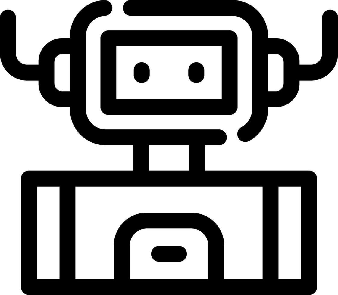 industriale robot creativo icona design vettore