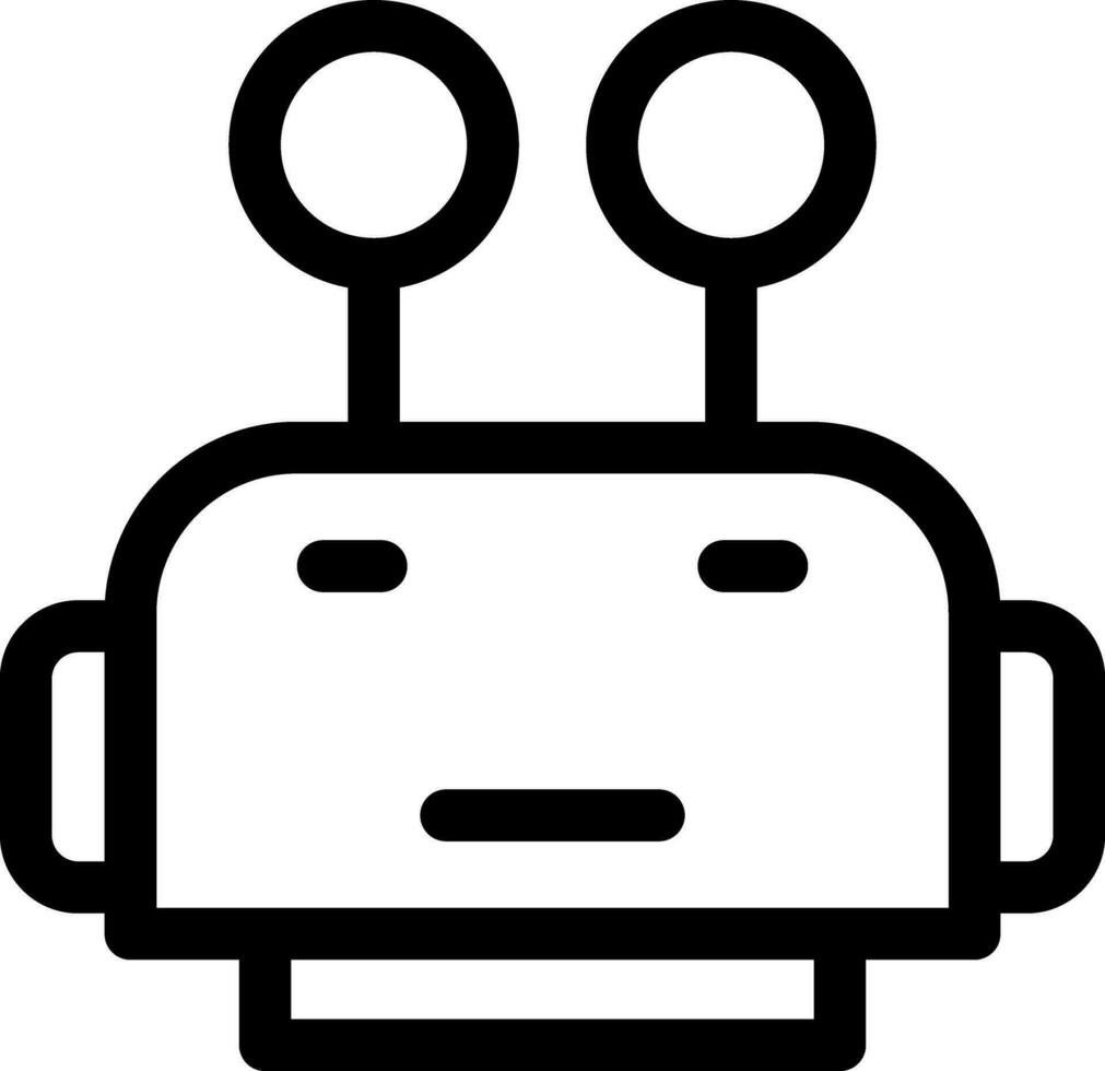 robot viso creativo icona design vettore