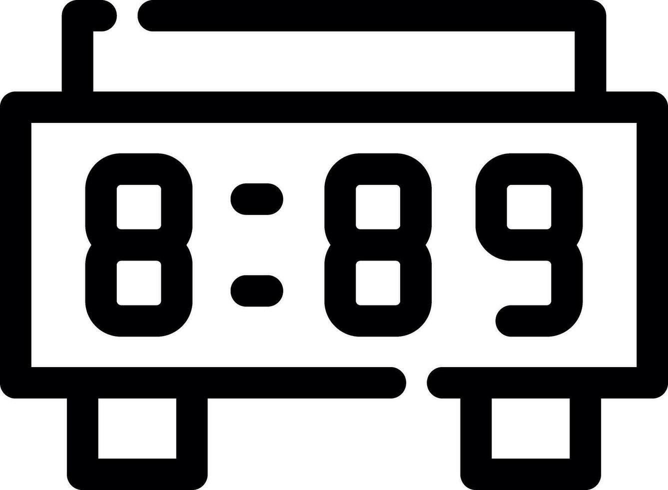 digitale orologio creativo icona design vettore