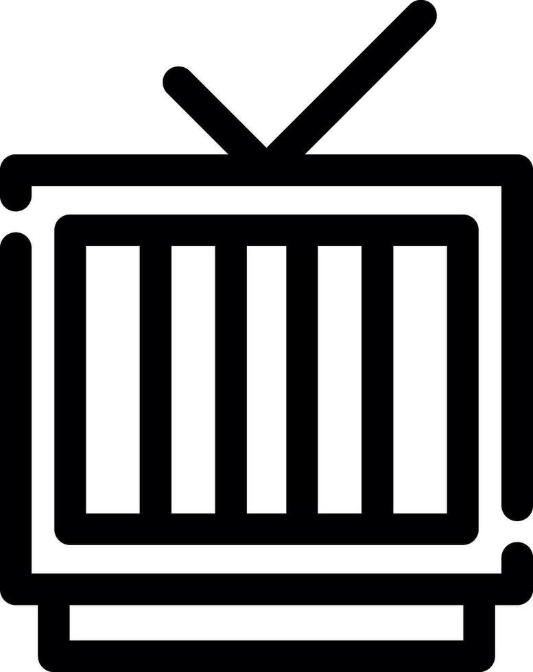 televisione creativo icona design vettore
