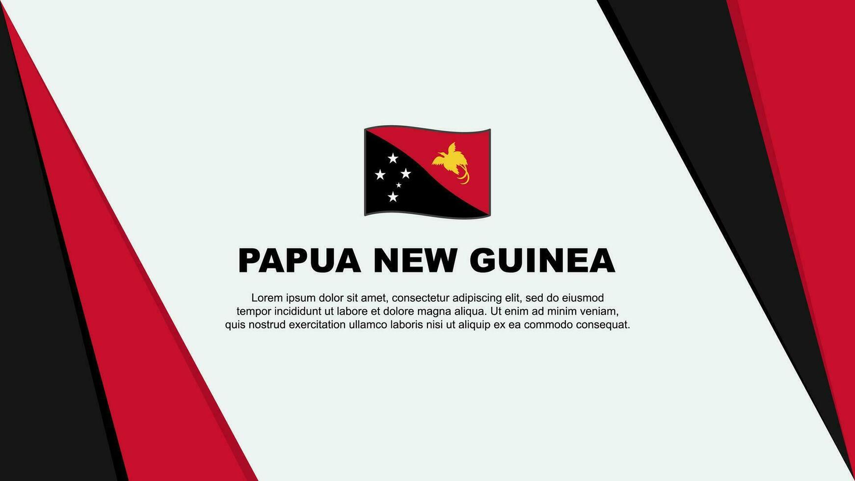 papua nuovo Guinea bandiera astratto sfondo design modello. papua nuovo Guinea indipendenza giorno bandiera cartone animato vettore illustrazione. papua nuovo Guinea bandiera