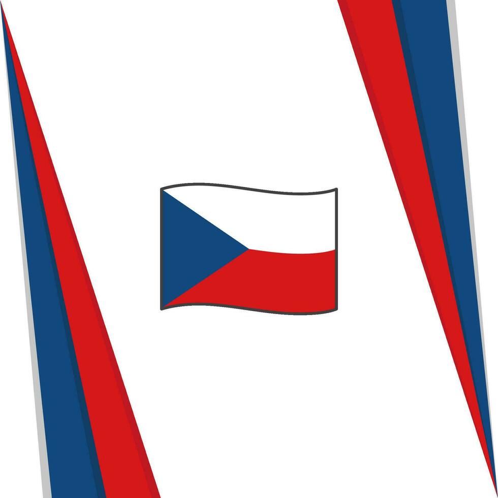 ceco repubblica bandiera astratto sfondo design modello. ceco repubblica indipendenza giorno bandiera sociale media inviare. ceco repubblica bandiera vettore
