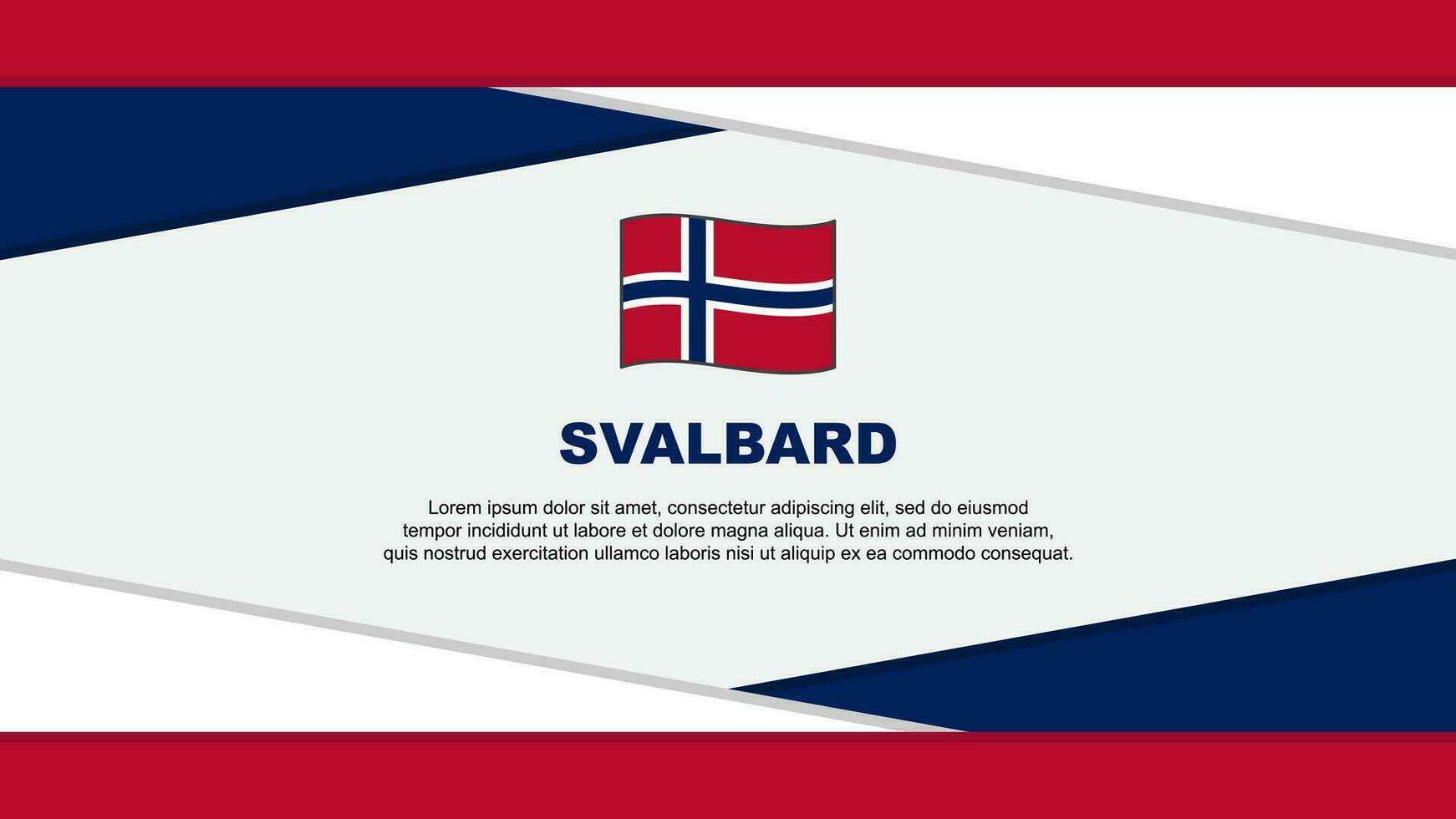 svalbard bandiera astratto sfondo design modello. svalbard indipendenza giorno bandiera cartone animato vettore illustrazione. svalbard vettore