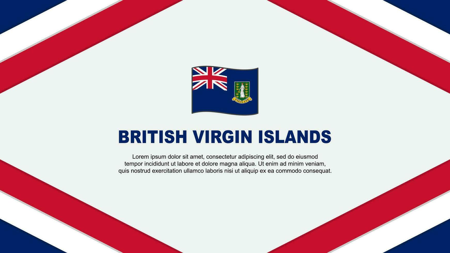 Britannico vergine isole bandiera astratto sfondo design modello. Britannico vergine isole indipendenza giorno bandiera cartone animato vettore illustrazione. modello