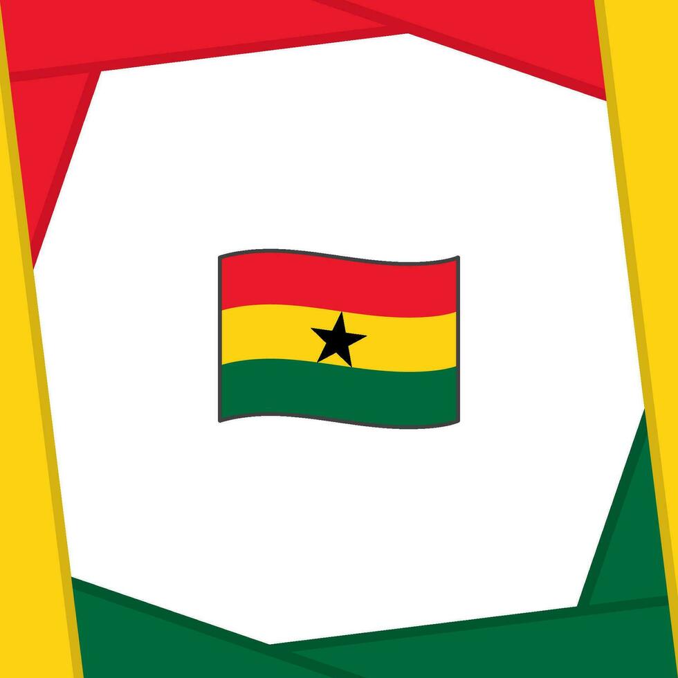 Ghana bandiera astratto sfondo design modello. Ghana indipendenza giorno bandiera sociale media inviare. Ghana indipendenza giorno vettore