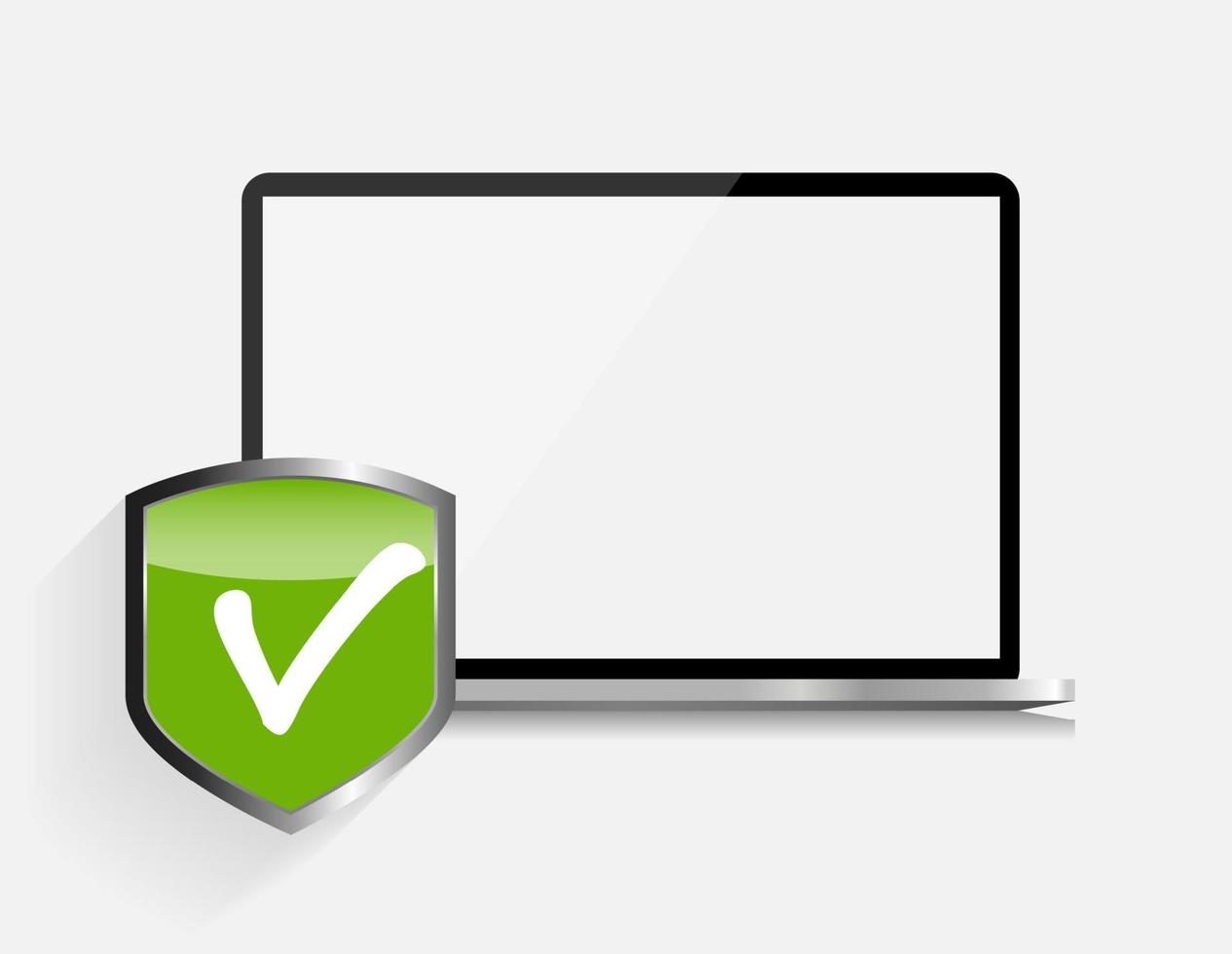 icona di sicurezza Internet con laptop vettore