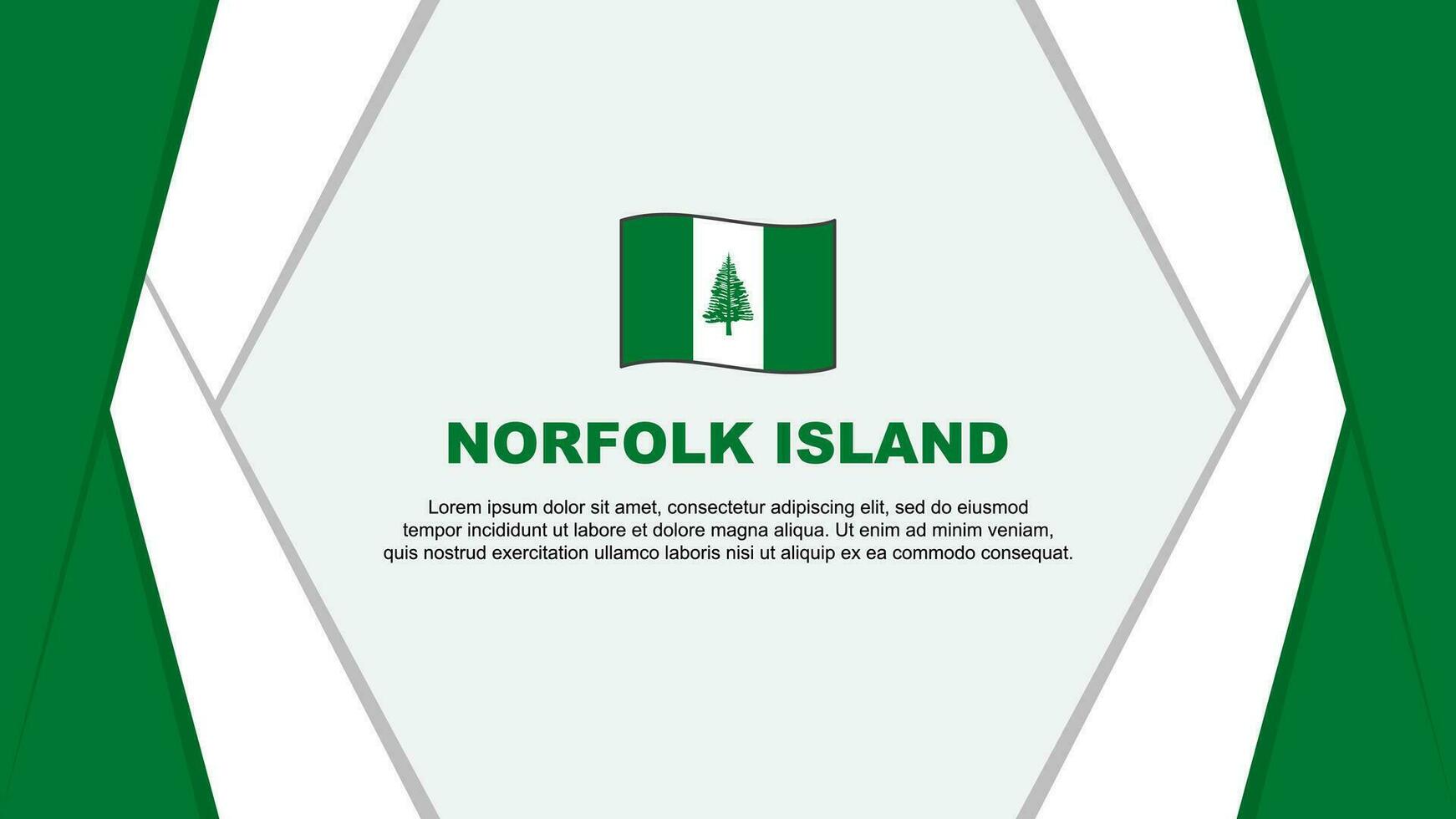 norfolk isola bandiera astratto sfondo design modello. norfolk isola indipendenza giorno bandiera cartone animato vettore illustrazione. norfolk isola sfondo