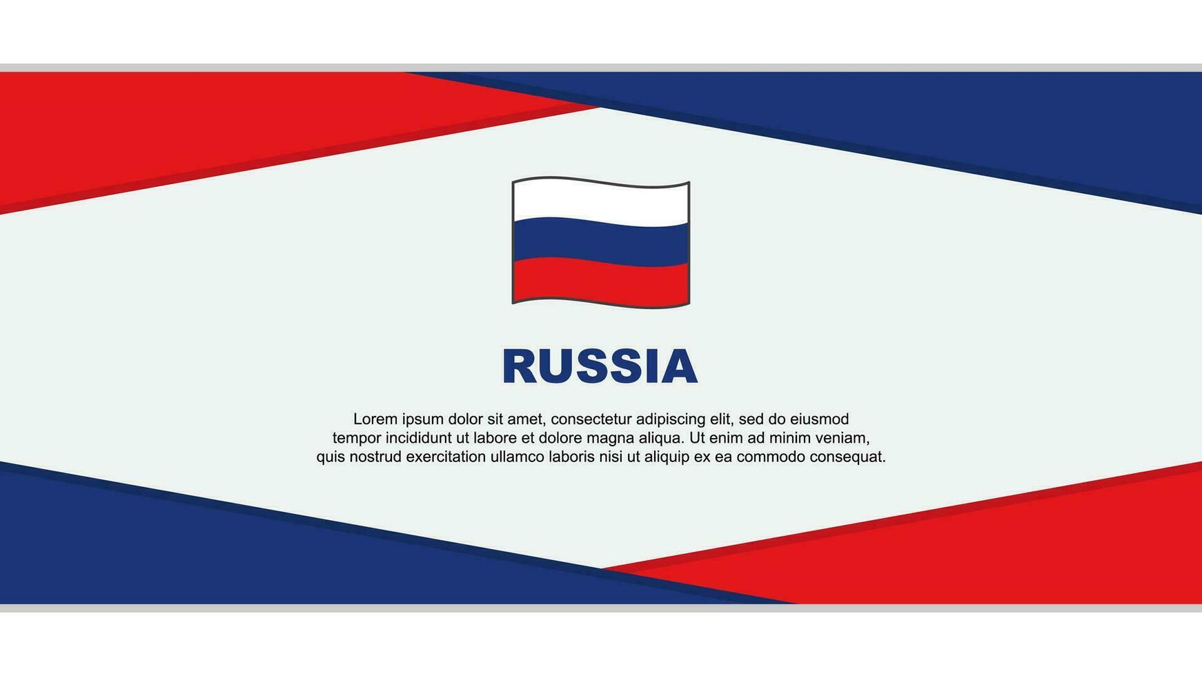 Russia bandiera astratto sfondo design modello. Russia indipendenza giorno bandiera cartone animato vettore illustrazione. Russia vettore