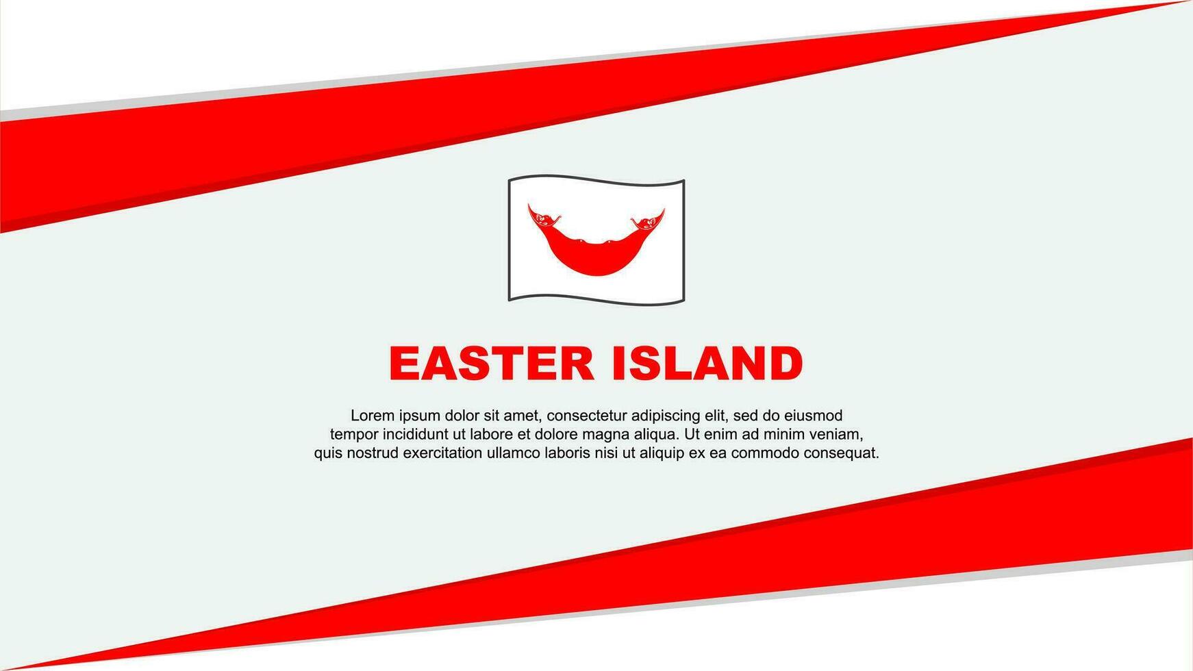 Pasqua isola bandiera astratto sfondo design modello. Pasqua isola indipendenza giorno bandiera cartone animato vettore illustrazione. Pasqua isola design