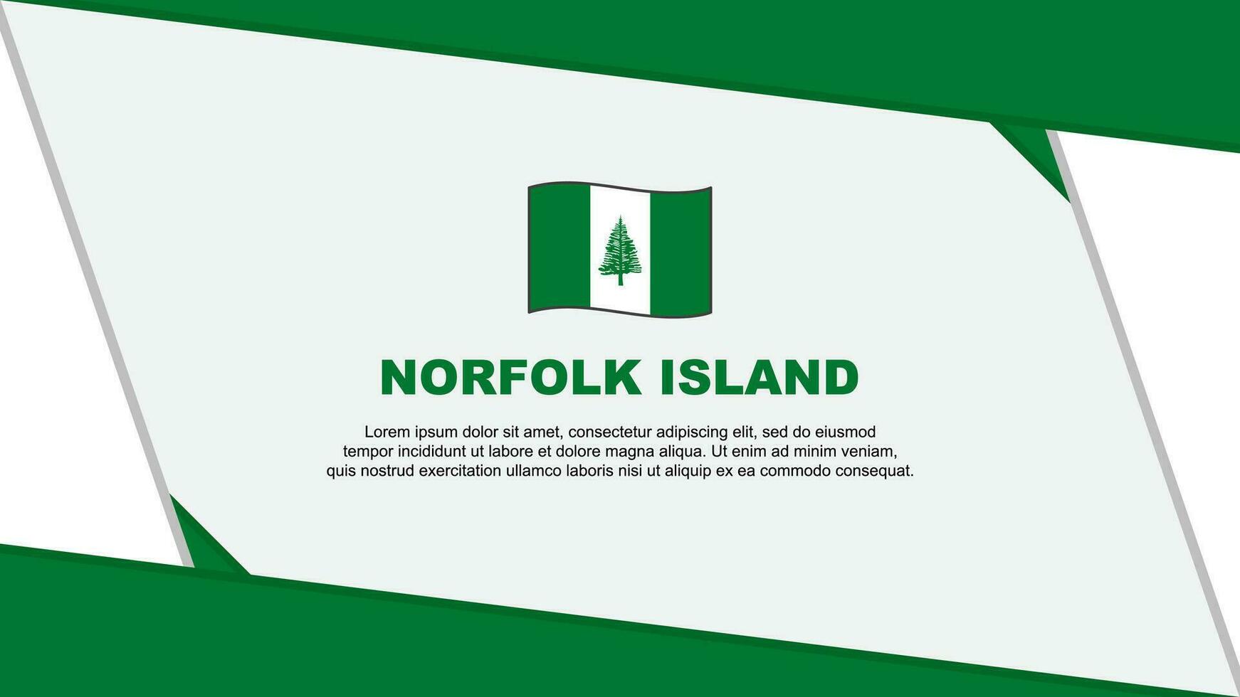 norfolk isola bandiera astratto sfondo design modello. norfolk isola indipendenza giorno bandiera cartone animato vettore illustrazione. norfolk isola indipendenza giorno