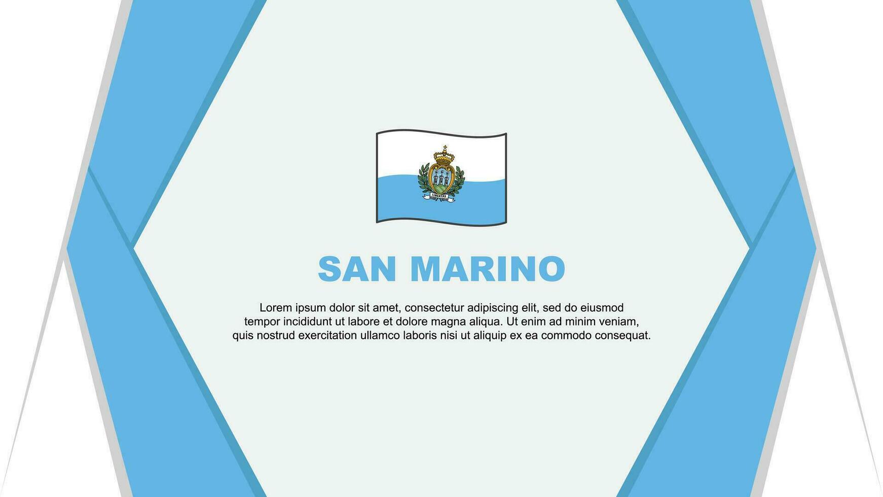 san Marino bandiera astratto sfondo design modello. san Marino indipendenza giorno bandiera cartone animato vettore illustrazione. san Marino sfondo