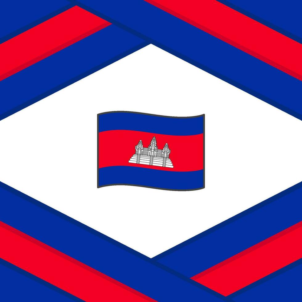 Cambogia bandiera astratto sfondo design modello. Cambogia indipendenza giorno bandiera sociale media inviare. Cambogia modello vettore
