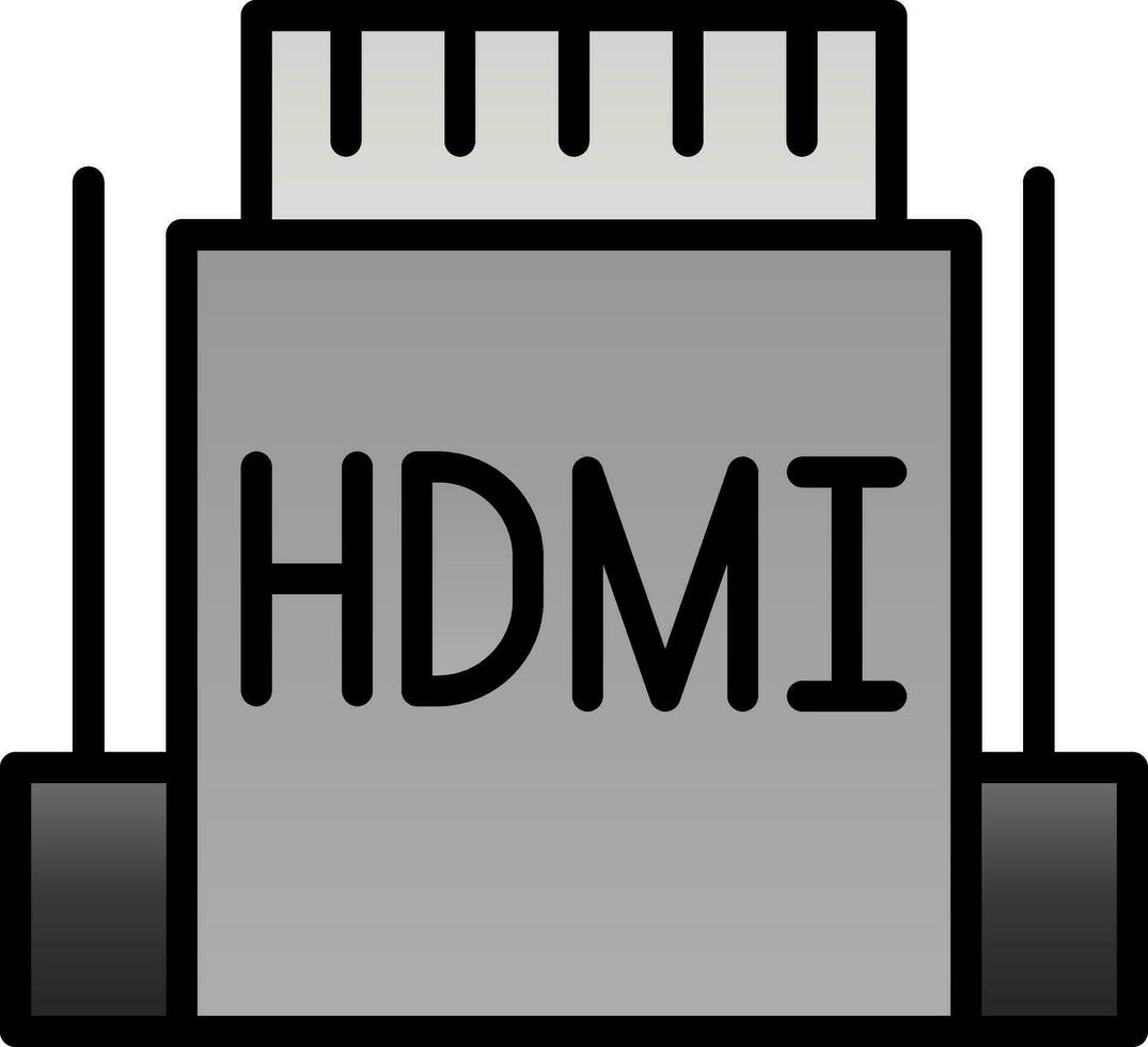 hdmi vettore icona design