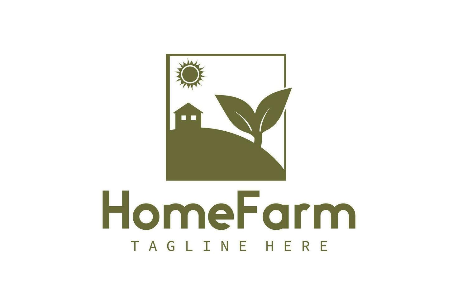 casa azienda agricola logo design modello. agricoltura icona illustrazione su bianca sfondo. vettore