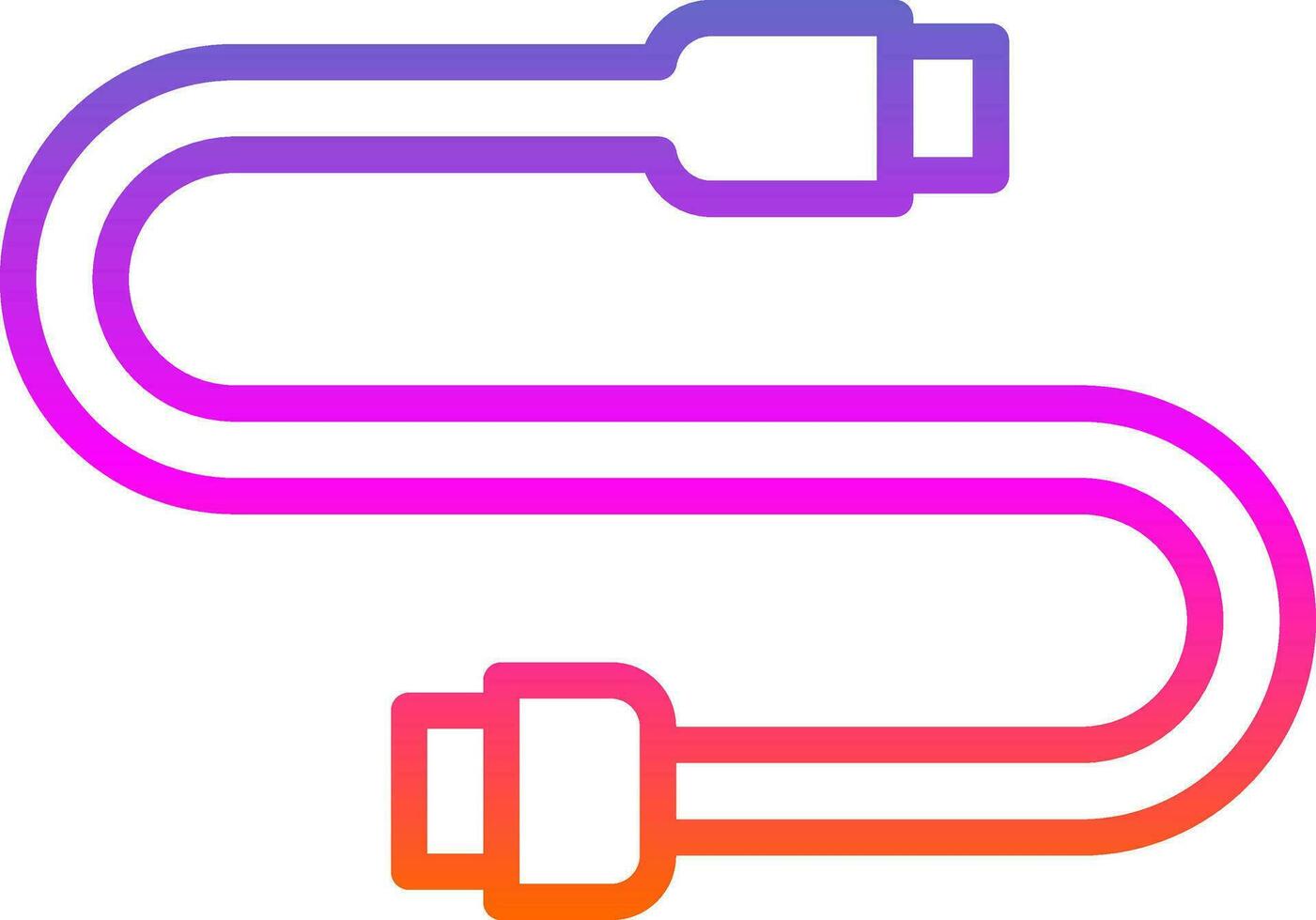 connettore e cavo vettore icona design