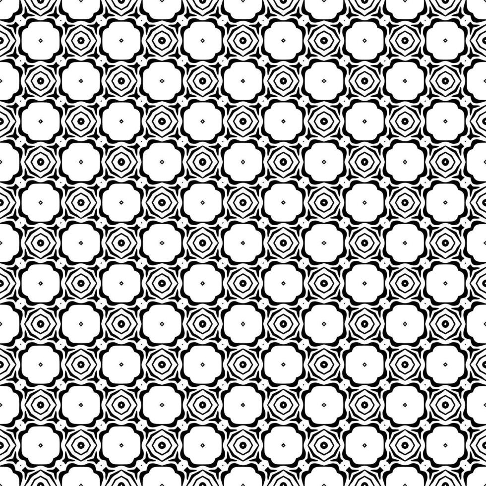 nero e bianca senza soluzione di continuità modello struttura. in scala di grigi ornamentale grafico design. vettore