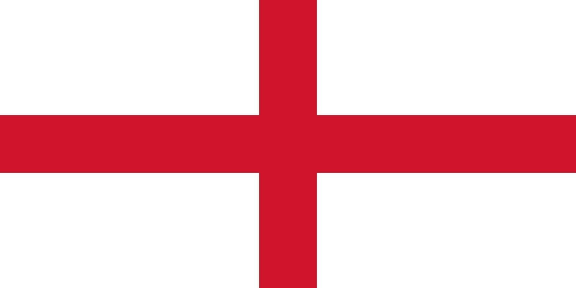 bandiera inglese dell'inghilterra vettore