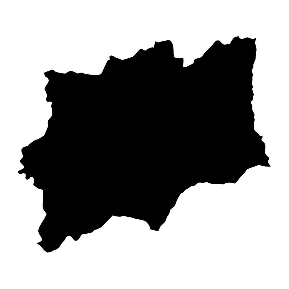 huila Provincia carta geografica, amministrativo divisione di angola. vettore