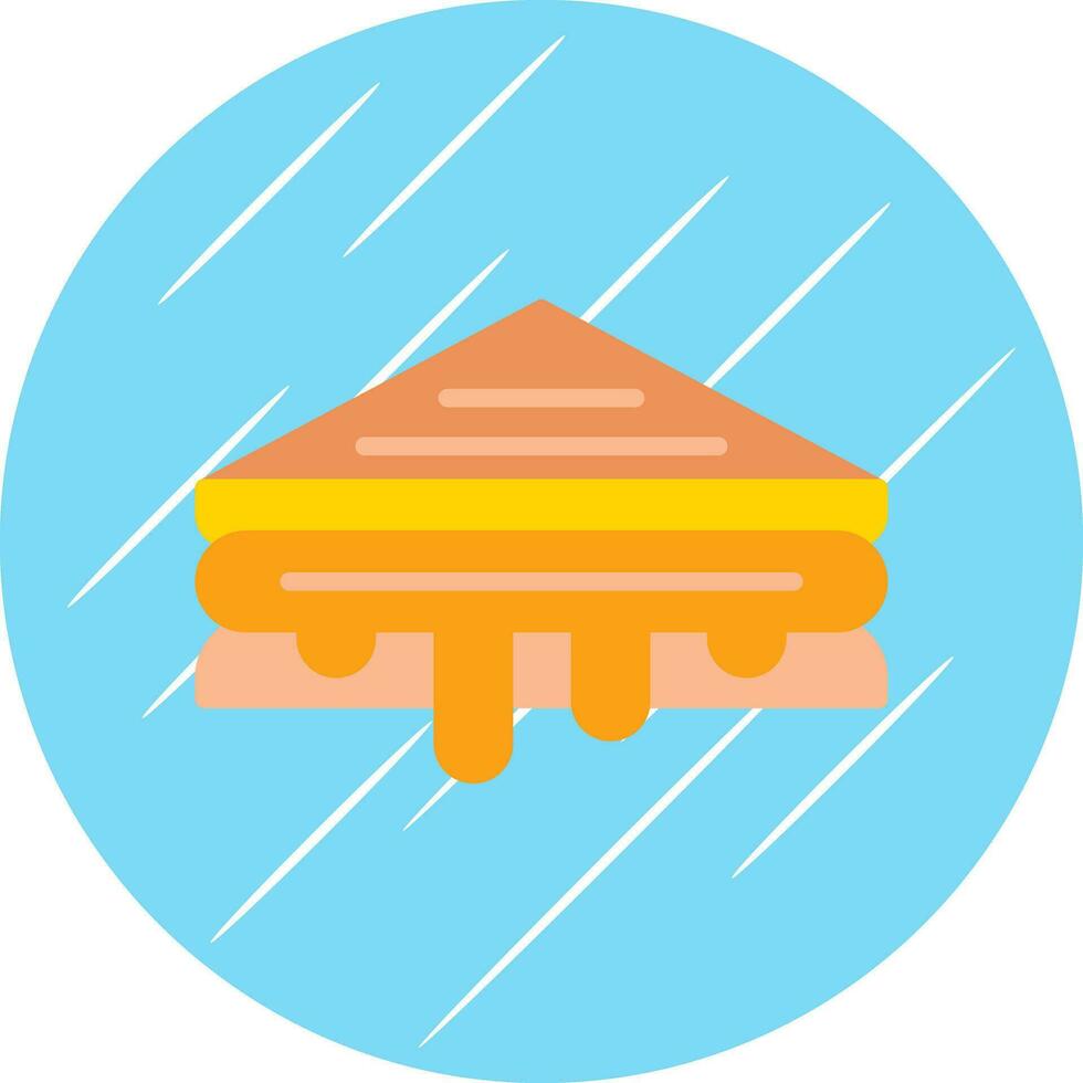 grigliato formaggio Sandwich vettore icona design