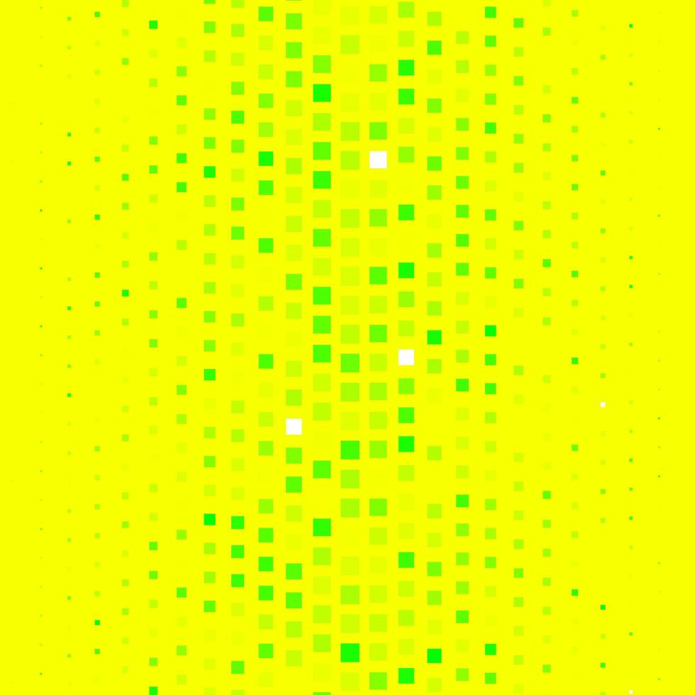 layout vettoriale verde scuro, giallo con linee, rettangoli.