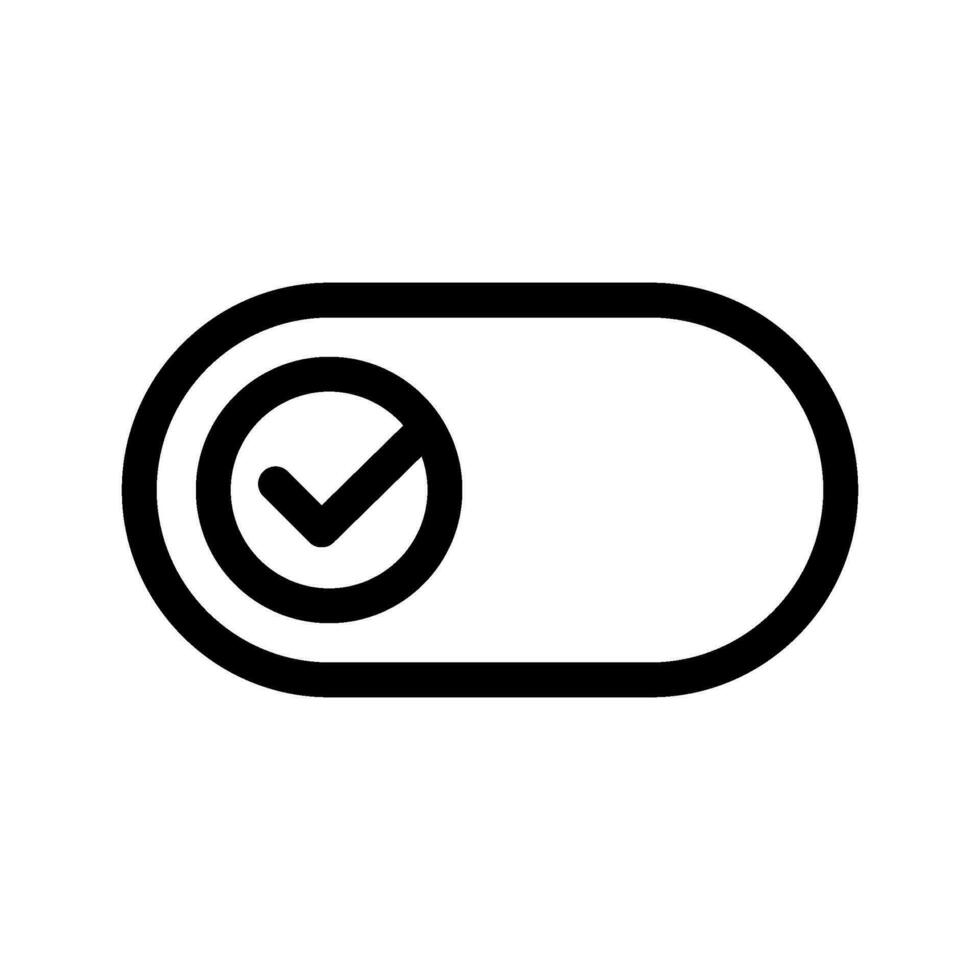 su interruttore icona vettore simbolo design illustrazione