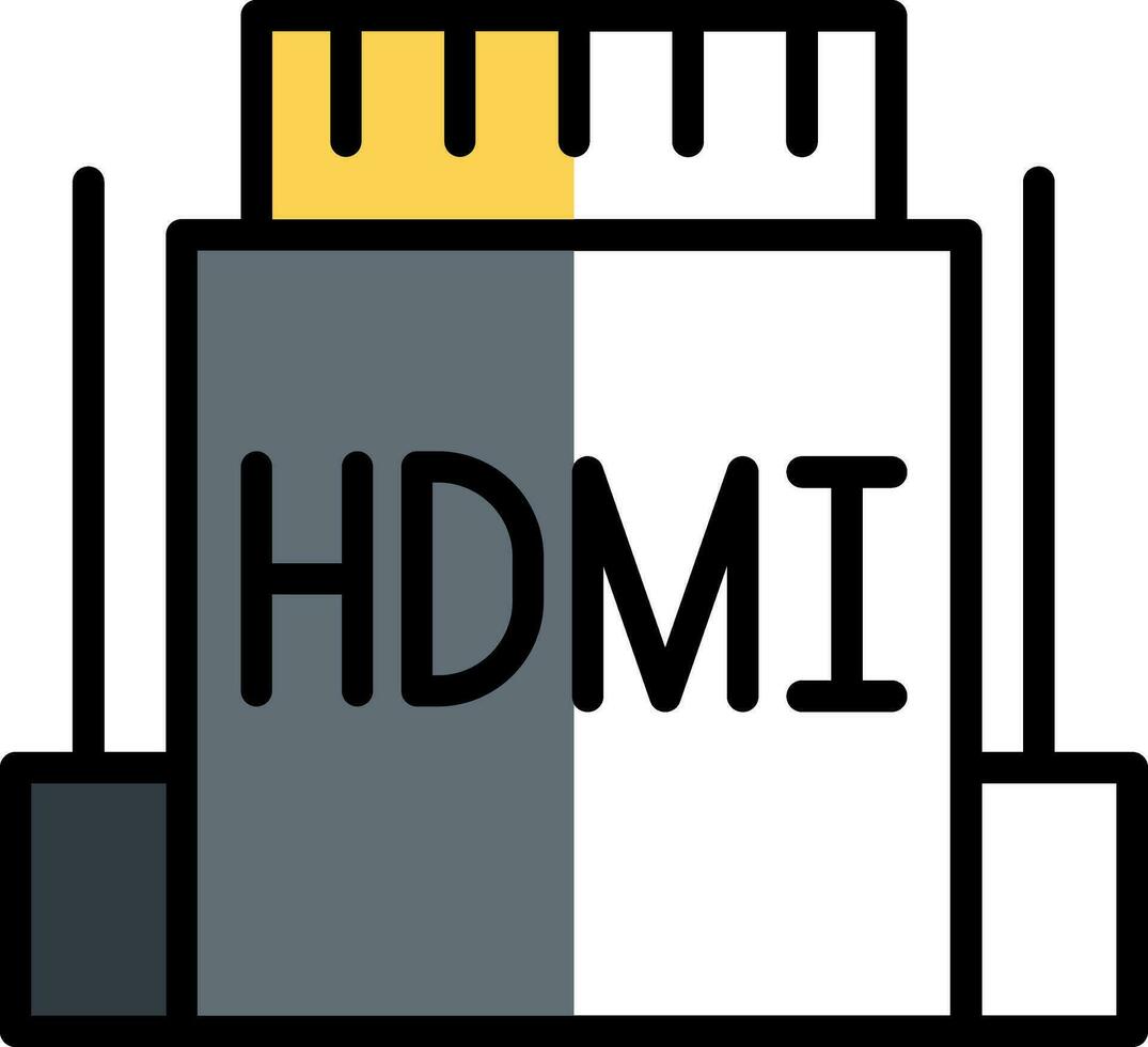 hdmi vettore icona design