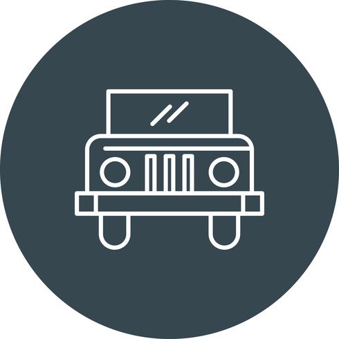 Icona jeep vettoriale