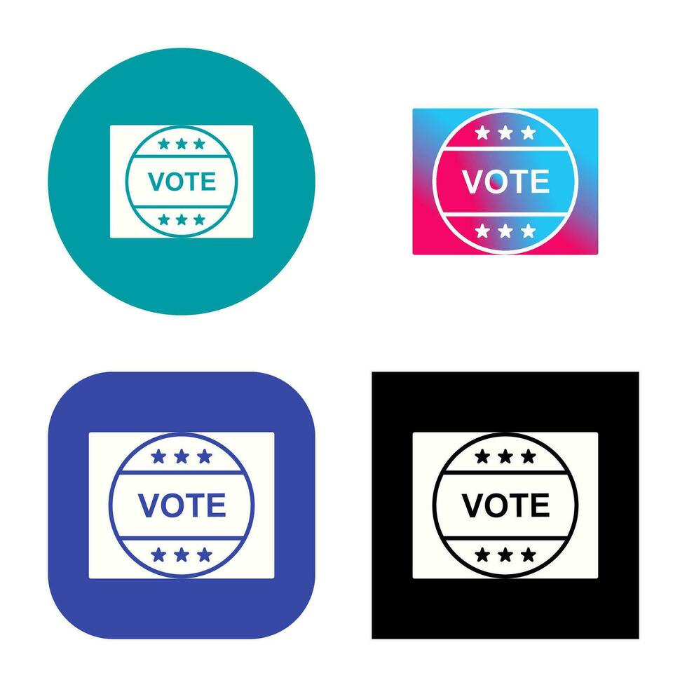 votazione etichetta vettore icona