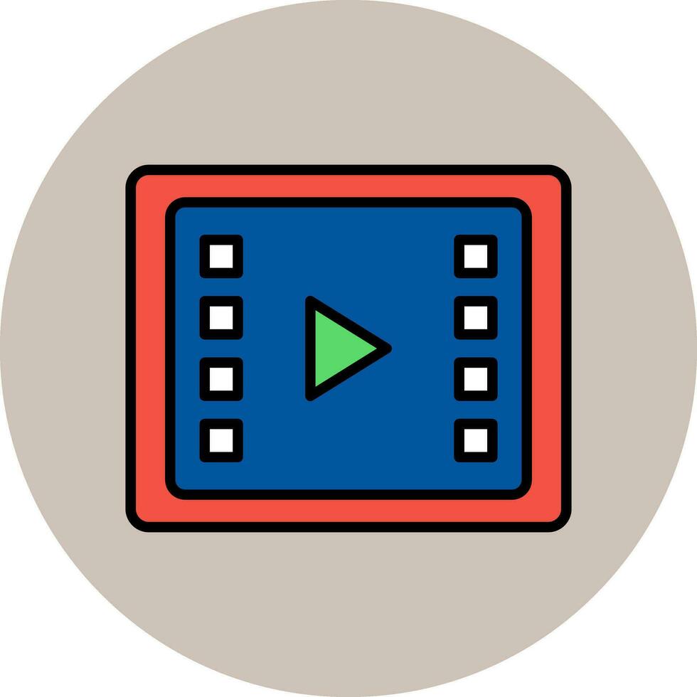 video in lavorazione vettore icona