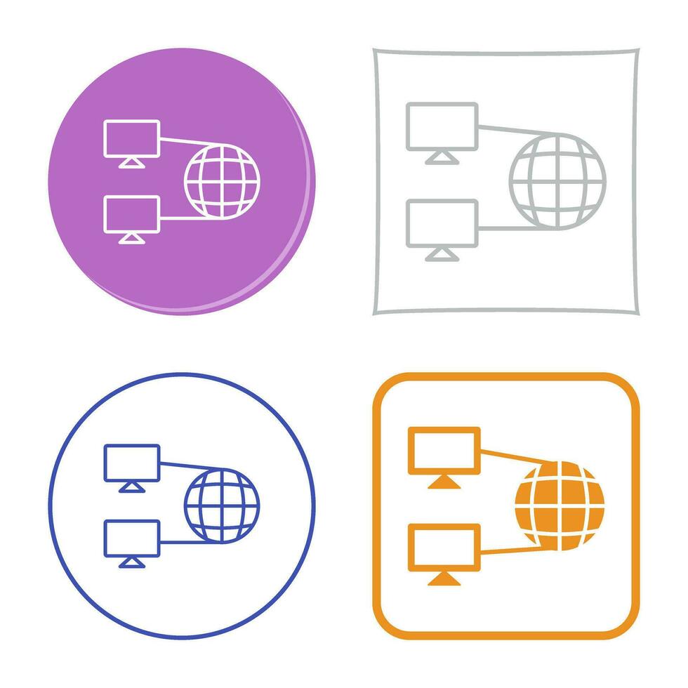 Internet connettività vettore icona