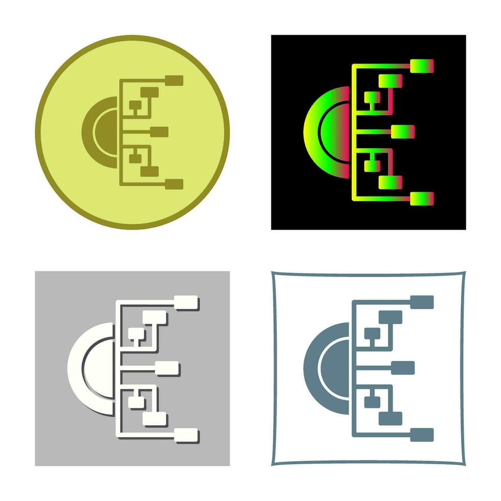 icona del vettore del diagramma di flusso