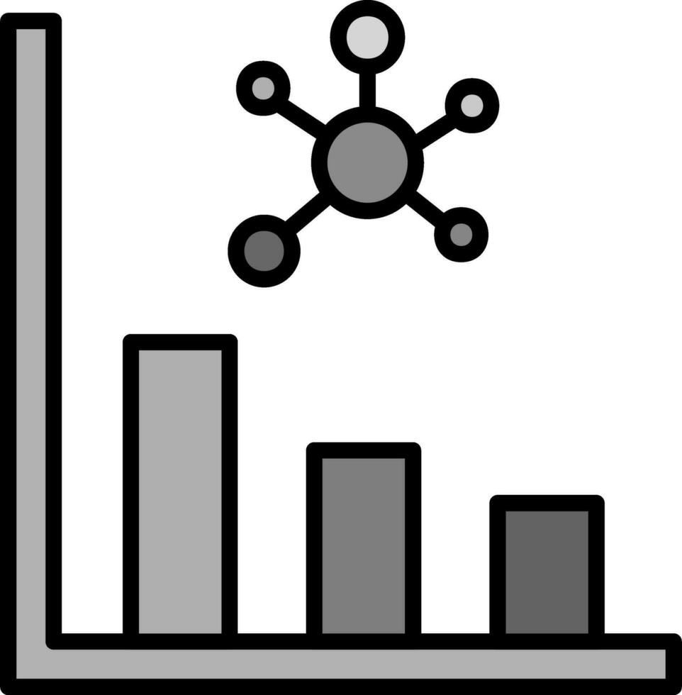 istogramma vettore icona